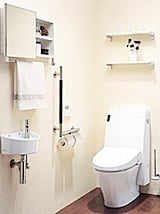 オシャレで、使いやすいシャワートイレ一体型便器